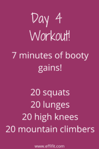 Day 4 Workout EffiFit Challenge