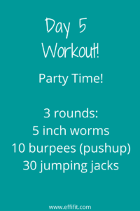 Day 5 Workout EffiFit Challenge