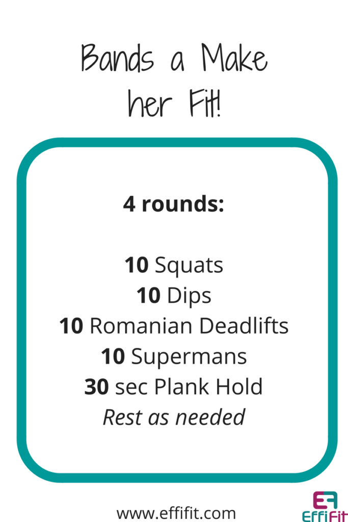 EffiFit Bands a Make her Fit Workout