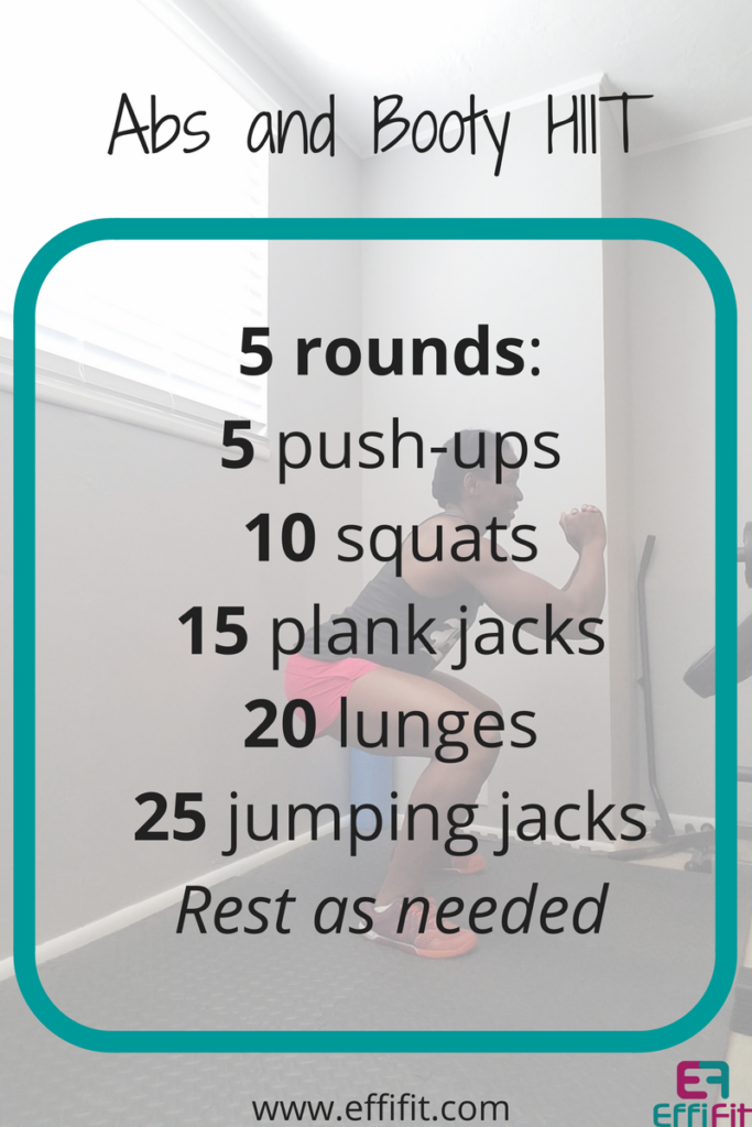 effifit abs and booty hiit workout