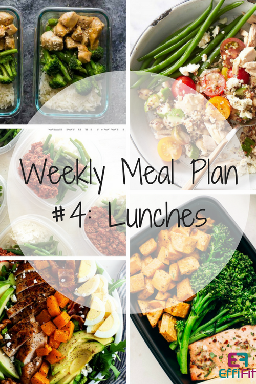 Weekly Meal Plan #4: Lunches