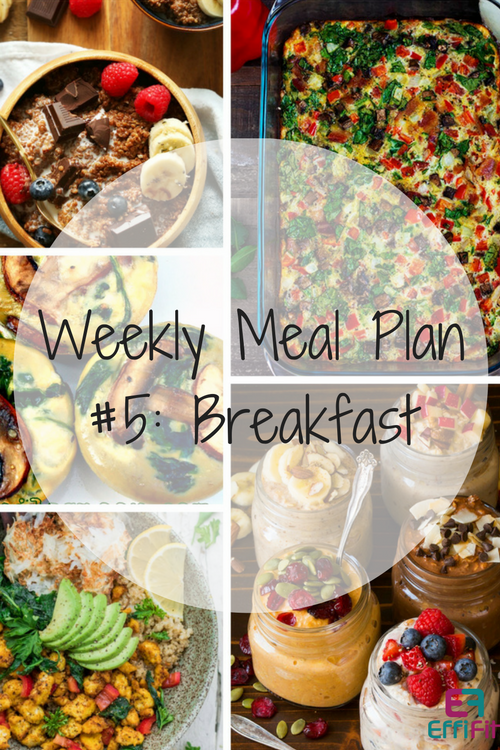Weekly Meal Plan #5: Breakfast