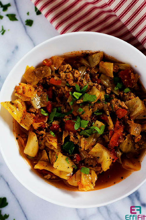 Un-stuffed Cabbage Roll Soup