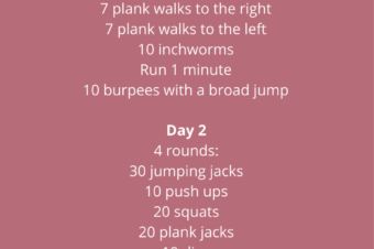 June Workout Plan: Week 1