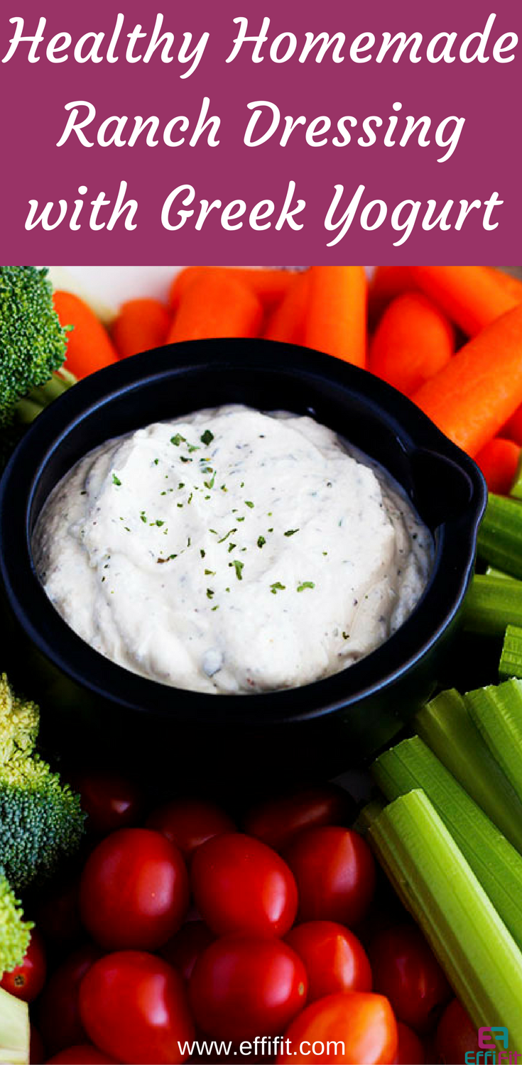 Healthy Homemade Ranch Dressing with Greek Yogurt