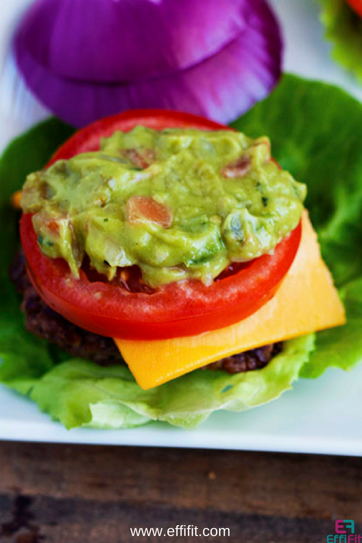 Skillet Bunless Guacamole Burger