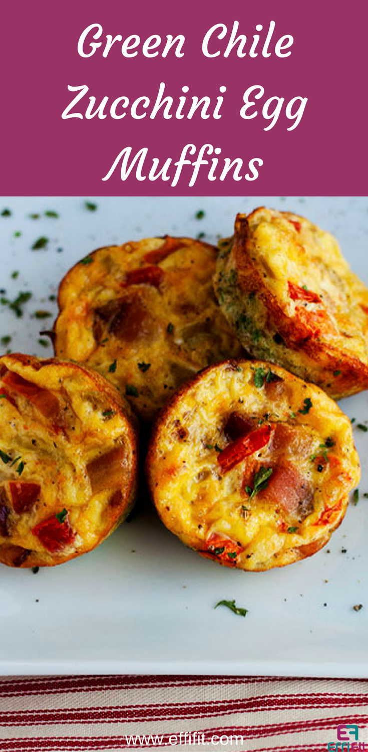 Green Chile Zucchini Egg Muffins