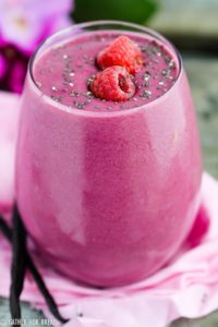 Raspberry-Vanilla-Protein-Smoothie
