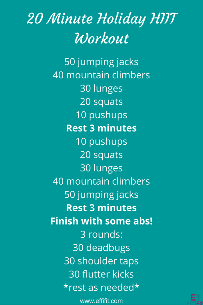 Holiday HIIT Workout