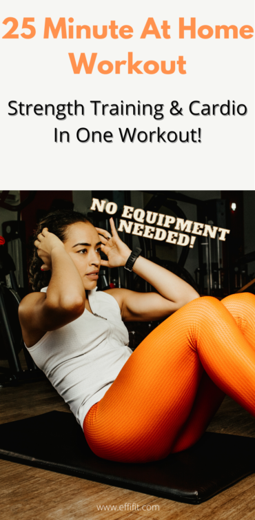 25 Minute at Home Strength Training and Cardio Circuit