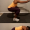 Woman doing a squat and a plank